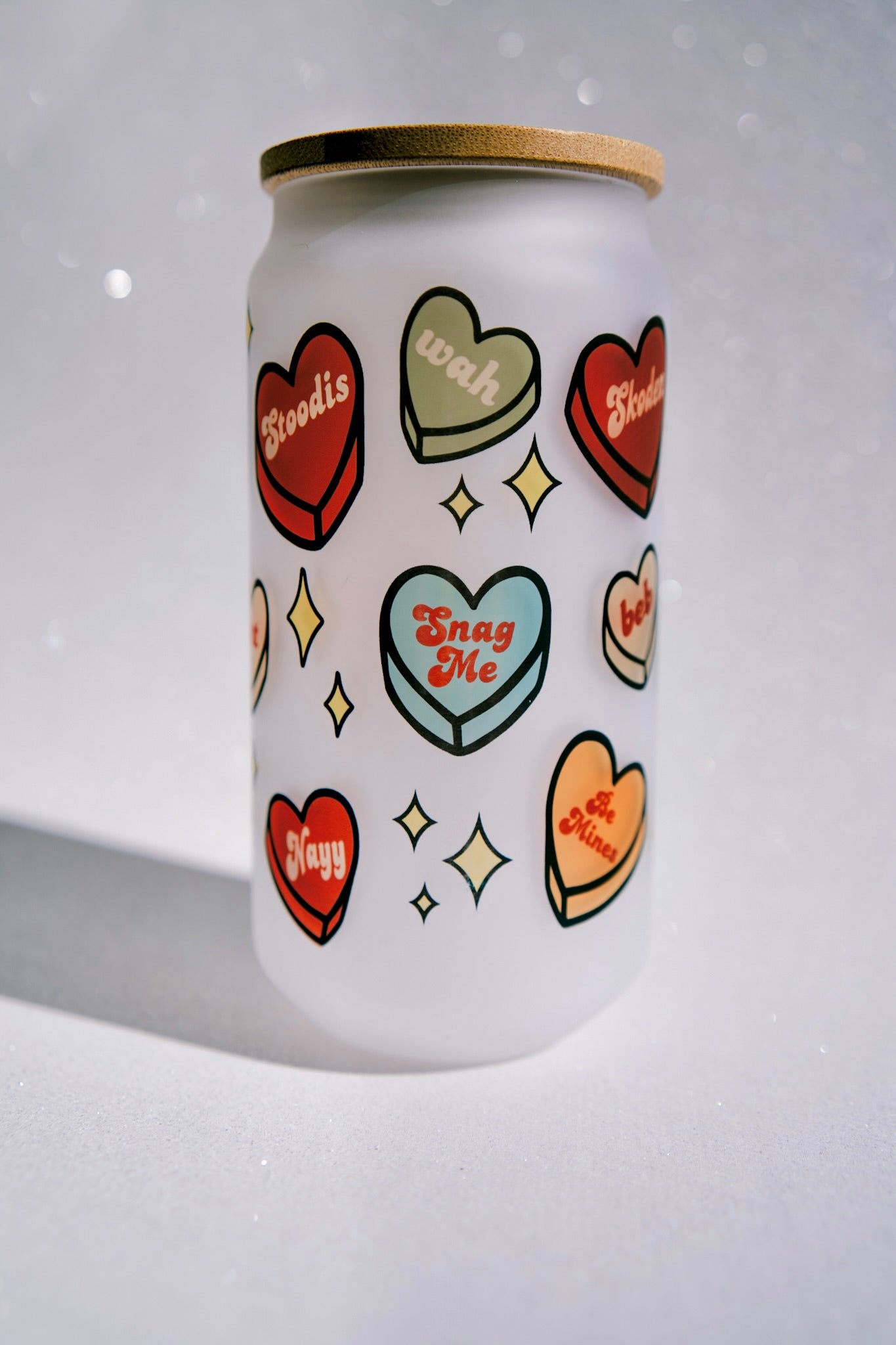 Rezzy Love Neutral Retro Frosted Glass